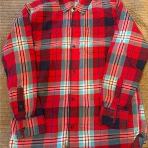 GAP Boys Red Plaid Shirt